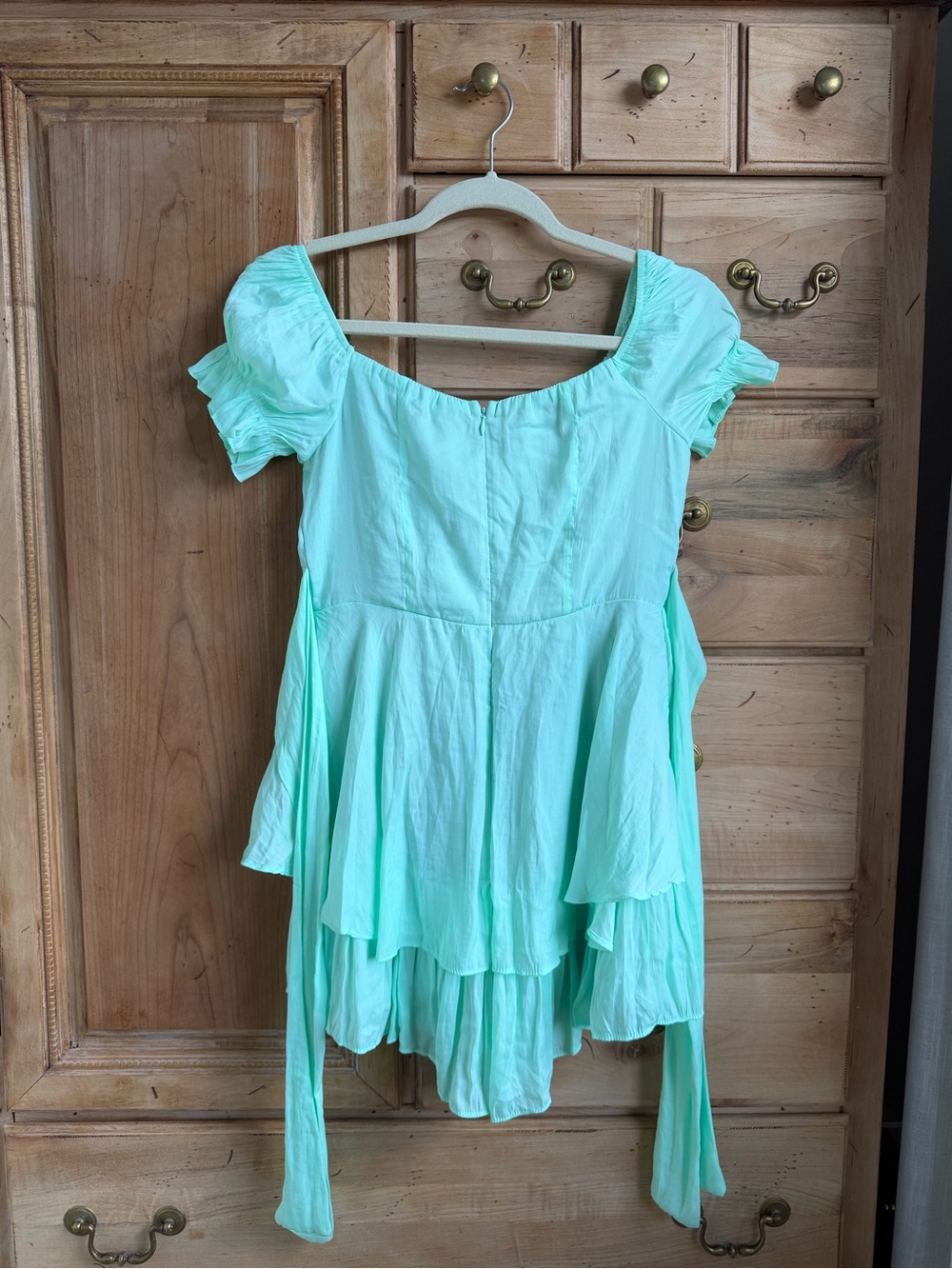 American Threads Mint Green Ruffle Dress - Picture 2 of 3
